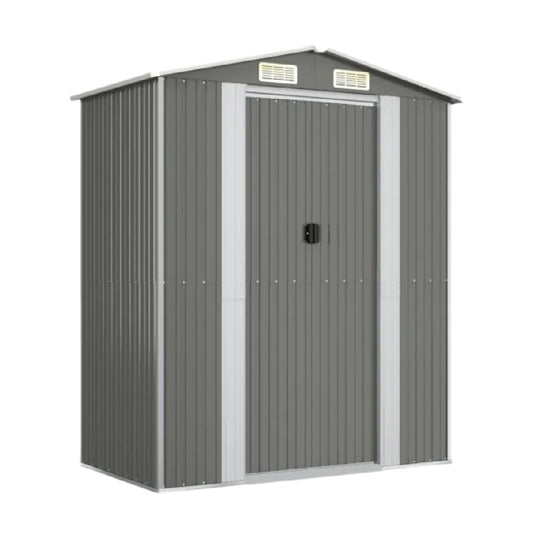 金属製収納小屋 - 庭や屋外の物置に最適 - スチール - 150 x 75 x 180