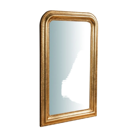 Miroir décoratif en bois doré pour intérieur - 60 x 90 x 4