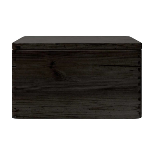 Coffre de rangement en bois avec couvercle pour utilisation intérieure - 40 x 30 x 20