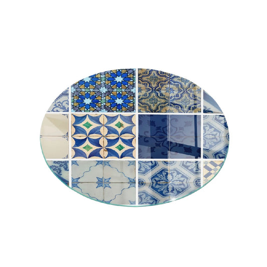 Plateau décoratif en céramique pour présentation de plats - 30 x 30 x 2